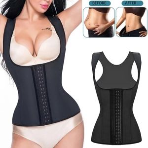 Comfortable Vest Push Up Latex Waist Trainer Corset 9 Steel Bone